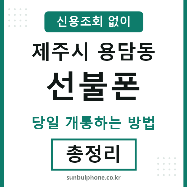 제주시용담동선불폰
