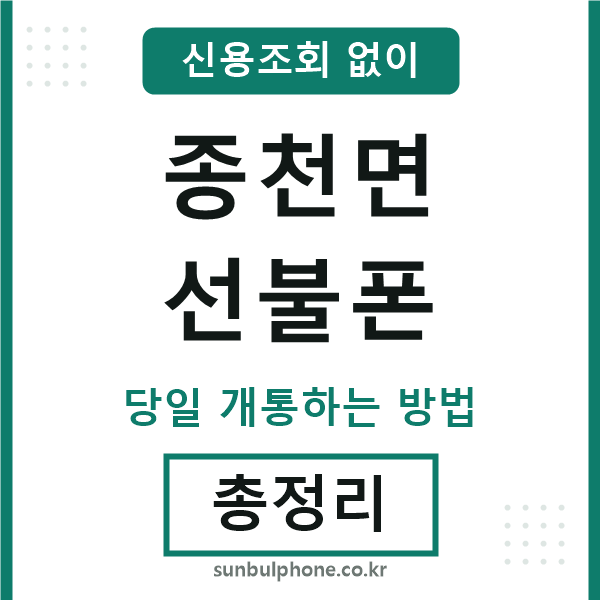 종천면선불폰