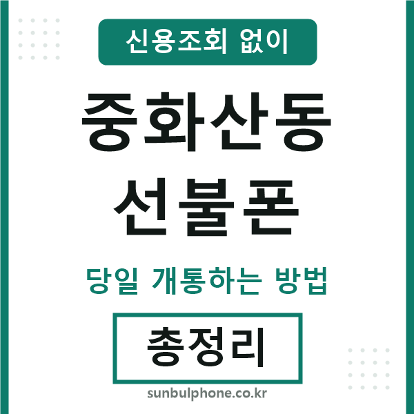 중화산동선불폰
