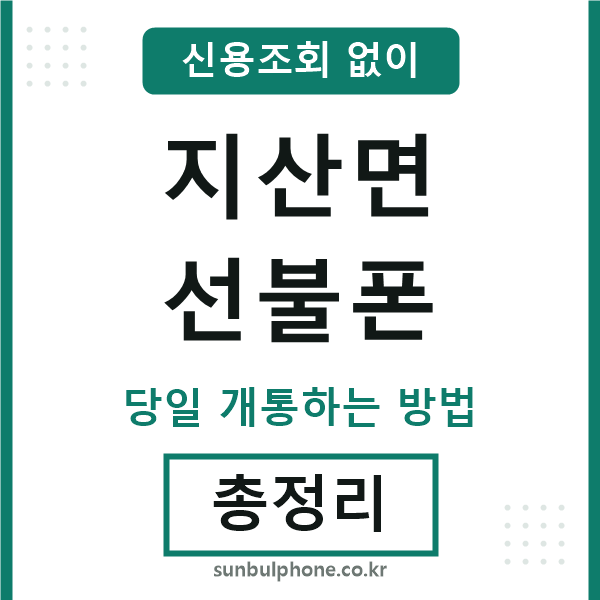 지산면선불폰