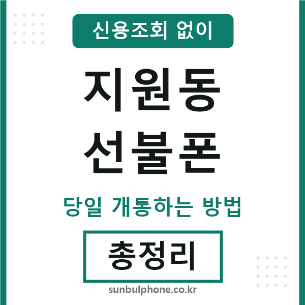 지원동선불폰