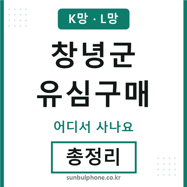 창녕군 유심구매