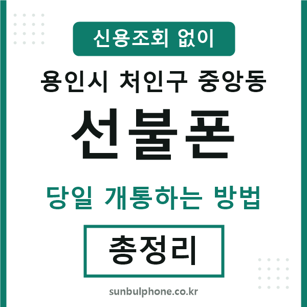 처인구중앙동선불폰