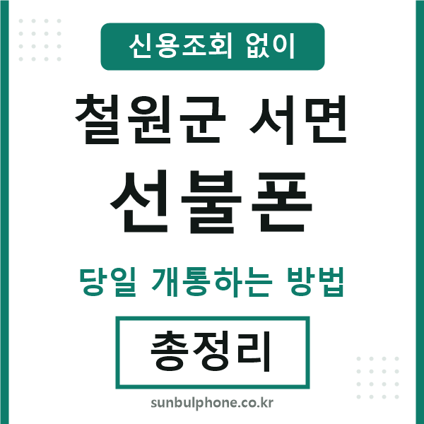 철원군서면선불폰