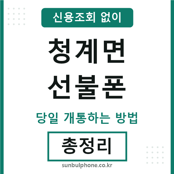 청계면선불폰