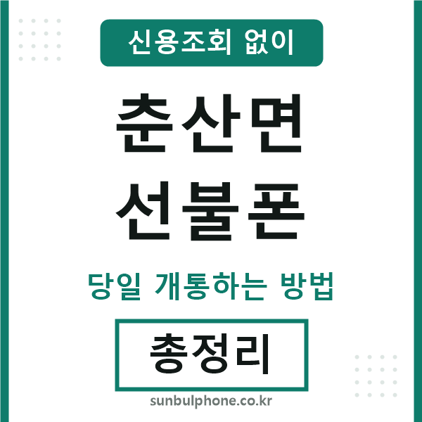 춘산면선불폰