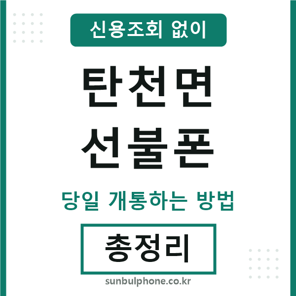 탄천면선불폰