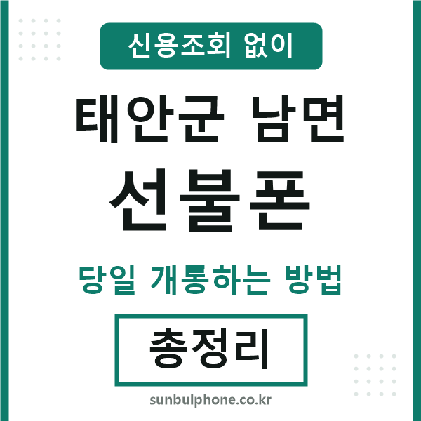 태안군남면선불폰