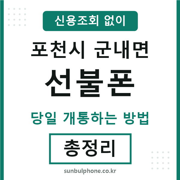 포천시군내면선불폰
