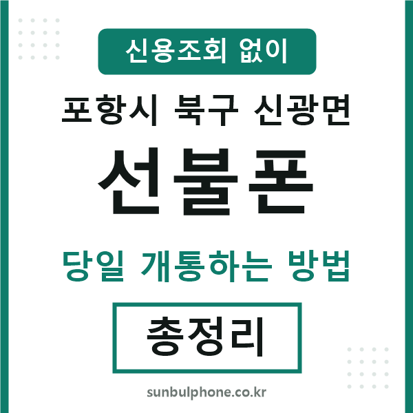 포항북구신광면선불폰