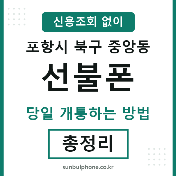 포항북구중앙동선불폰
