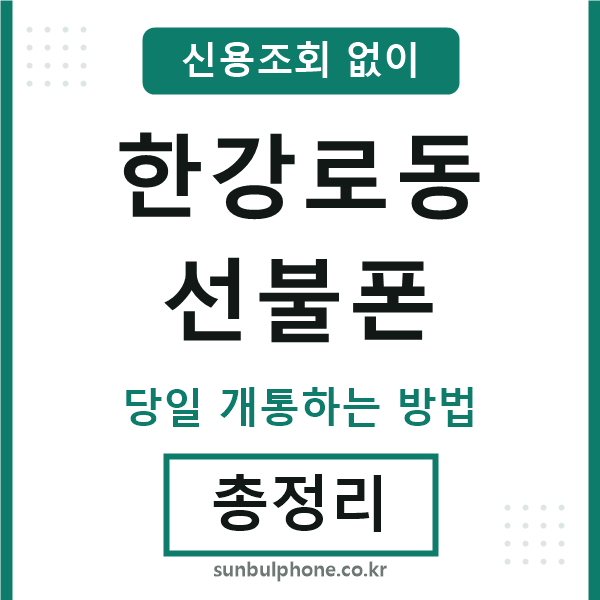 한강로동선불폰