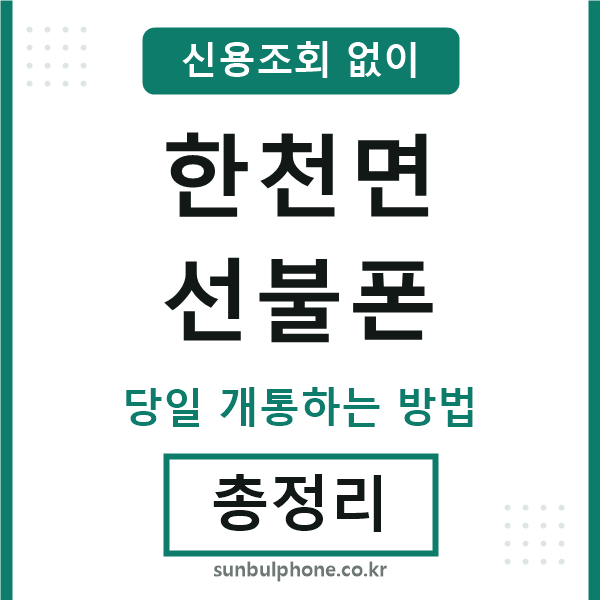 한천면선불폰