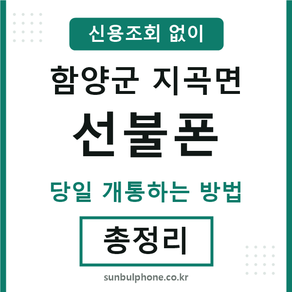 함양군지곡면선불폰