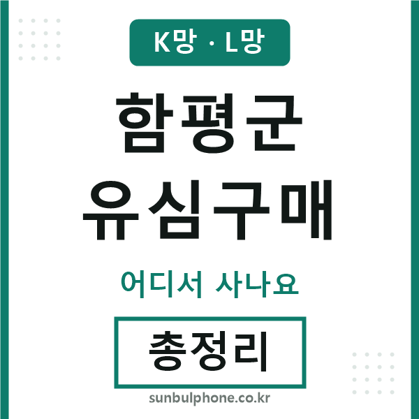 함평군 유심구매
