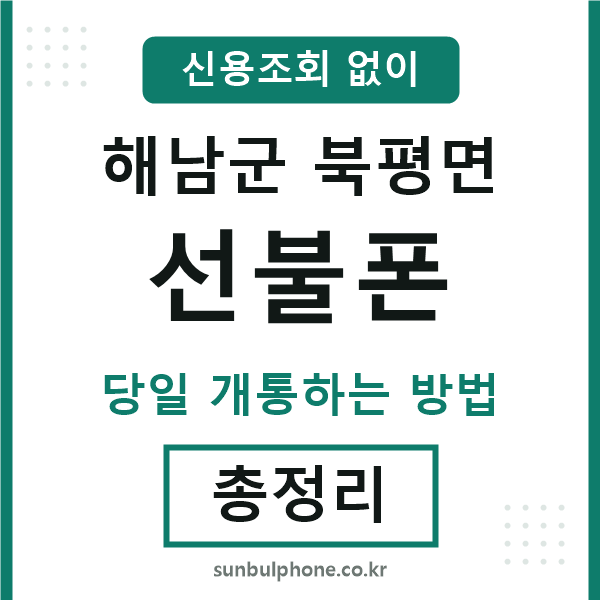 해남군북평면선불폰