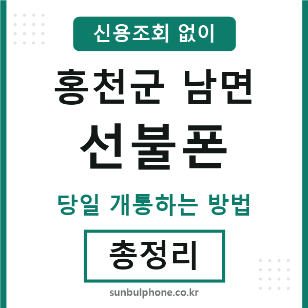 홍천군남면선불폰