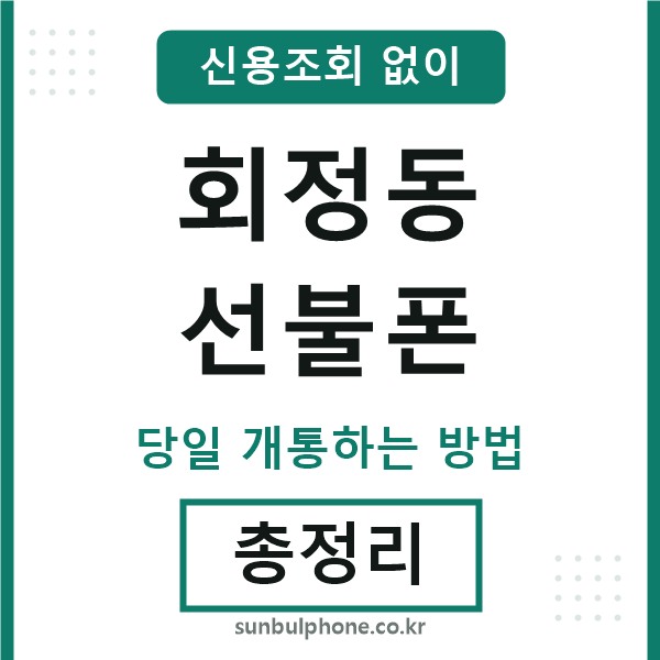 회정동선불폰